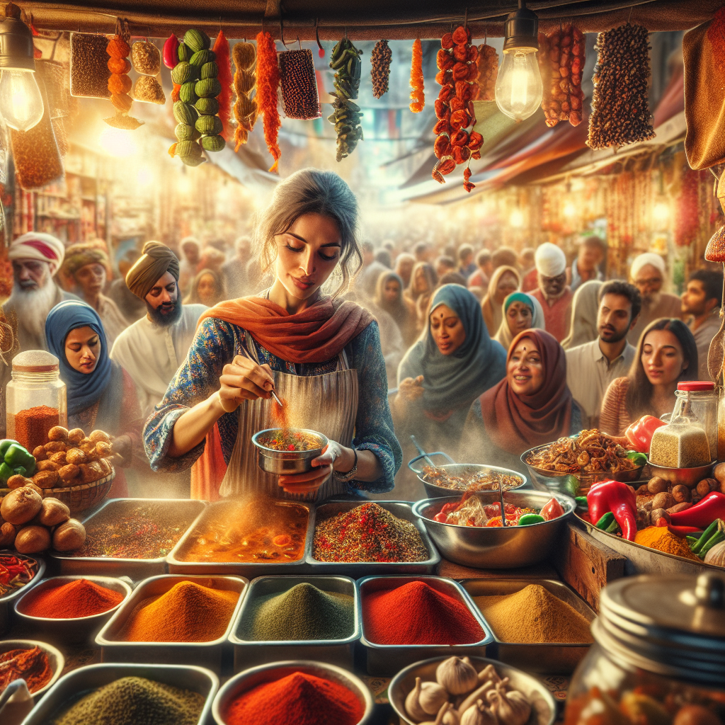 Indian street food stall